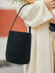 Autumn & Winter New Suede Leather Shoulder Bucket Bag | Minimalist Daily Commuter Bucket Bag for Women