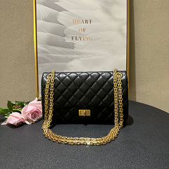 Classic Flap Bag Genuine Leather Shoulder Bag｜Minimalist Quilted Evening Bag ｜Crossbody Bag, Lady Elegant Handbag, Fashion Bag, Gift