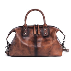 Handcrafted Leather Handbag | Vintage Large Shoulder Bag, CrossBody Bag, Crossbody Bag, Gift for her
