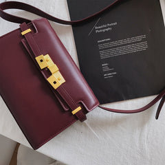 Leather Minimal Box Crossbody Bag, Leather Handbag, Shoulder Bag, Leather Purse, Leather Laptop Bag, Handbag, Women Designer Bag, Gift