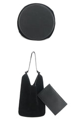 Medium Suede Leather Bucket Bag, Tote Bag