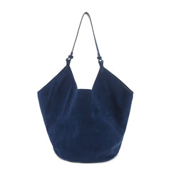 Medium Suede Leather Bucket Bag, Tote Bag