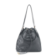 Minimalist Lightweight Oiled Cowhide Leather Versatile Backpack & Shoulder Bucket Bag, Crossbody Tote and Bucket Bag For Women