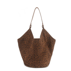 Medium Suede Leather Bucket Bag, Tote Bag