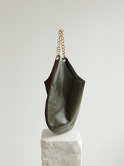 Oversized Fashion Cowhide Leather Chain Boho Bag, Must-have Fashion Tote Bag