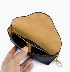 Premium Cowhide  Leather Glasses Case | Portable Sunglasses Pouch with Minimalist Design