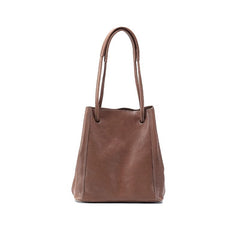 Soft Leather Bucket Bag for Women | Genuine Leather Crossbody laptop Bag | Large Tote Bag