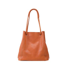 Soft Leather Bucket Bag for Women | Genuine Leather Crossbody laptop Bag | Large Tote Bag