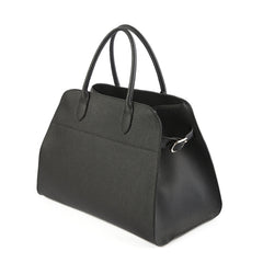 Versatile Genuine Leather Tote Bag - Women's Boston Shoulder Bag for Everyday Commute, Luxury Designer Bag