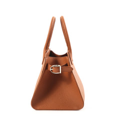 Versatile Genuine Leather Tote Bag - Women's Boston Shoulder Bag for Everyday Commute, Luxury Designer Bag