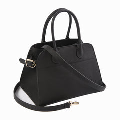 Versatile Genuine Leather Tote Bag - Women's Boston Shoulder Bag for Everyday Commute, Luxury Designer Bag