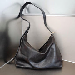 Handcrafted Luxurious Italian Full Grain Leather Hobo Bag Trio Vibrant - Alexel Crafts