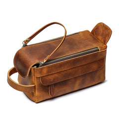 Multi-function Genuine Leather Handbag Bag, Cosmetic Bag, Toiletry Storage Bag