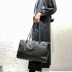 Full Grain Leather Handbag, Leather Weekender Bag, Leather Travel bag, Overnight Bag, Women Briefcase, Large Tote Bag, Handcrafted