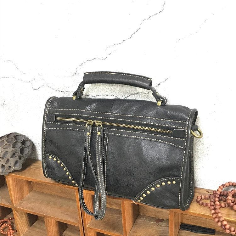 Full Grain Leather Shoulder Bag Woman, Womens Crossbody Bag Leather, Small Womens Bag Handmade, Leather Handbag Women, Evening Purse