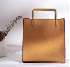 Genuine Vegetable Tanned Italian Leather shoulder bag, handbag, woman elegant handcrafted leather bag Birthday Gift for Her - Alexel Crafts
