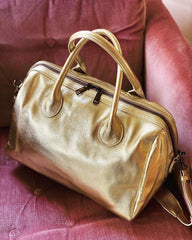 Minimalist Italy Grain Leather Boston Bag, Leather Shoulder Bag Yellow, Black, Lady Fashion Crossbody Bag, Everyday Bag, Gift for Her