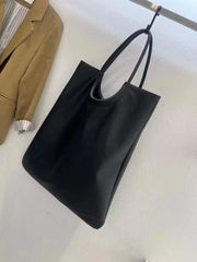 Oversize Large Slouchy Black Tote, Soft Cowhide Leather Bag, Everyday Shopping Bag, Leather Mummy Bag, Handcrafted Weekend Bag