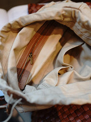 Woven leather bag, handmade full grain leather bag, Minimalist women's Bag, Handbag, Soft Leather Tote, Daily Bag, Gift for Her